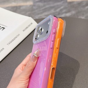 เคสโทรศัพท์สีนีออนสุดฮิต ประดับกลิตเตอร์ สายคล้องวิบวับ สำหรับสาวๆ  ฝาหลังมือถือ iPhone 11-17 Pro Max ขายส่งจากโรงงาน - Product Image 4