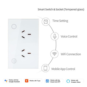 Enchufe de Pared Inteligente LangYeao Zigbee Wi-Fi Matter AU con Interruptor, Panel de Vidrio Templado, Compatible con Alexa y Google Home, Control por Temporizador - Product Image 6