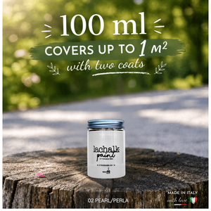 02 PEARL 100 ml LaChalk the evolution of <b>chalk</b> paint Where <b>chalk</b> meets resin: Hybrid <b>Chalk</b> Resin Paint made in Italy - Product Image 2