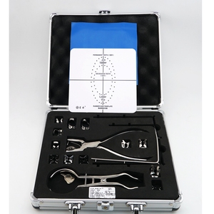 Kit d'instruments de barrage dentaire poinçon de barrage en caoutchouc acier inoxydable non revêtu - Product Image 2