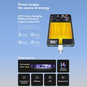 Nouveau Xiaomi <span class=keywords><strong>POCO</strong></span> <span class=keywords><strong>F5</strong></span> 5G original, version mondiale, appareil photo 64MP, 8 Go/12 Go/256 Go, téléphone Xiaomi Mi version mondiale avec Google Play - Product Image 4