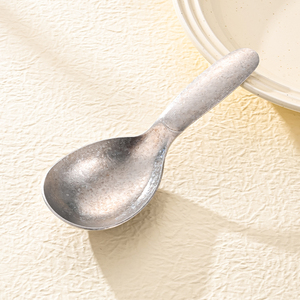 Cuchara de Titanio Puro, Agitador de Café Multifuncional, Cuchara Redonda Portátil de Titanio Cristalino para Uso en Exteriores, Mini Cuchara para Postre - Product Image 1
