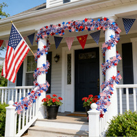 Tira Decorativa para el Día de la Independencia Americana, Adorno Colgante para el 250 Aniversario, Accesorios para Disfraces, Colgante de Tira Colorida con Estrellas