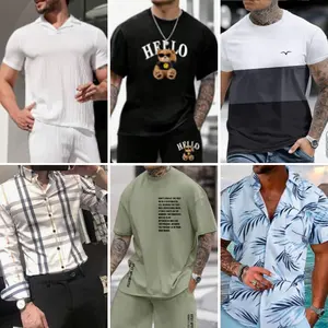 Inventory tail goods miscellaneous men's clothing casual men's T-shirts POLO shirts mixed shipment wholesale