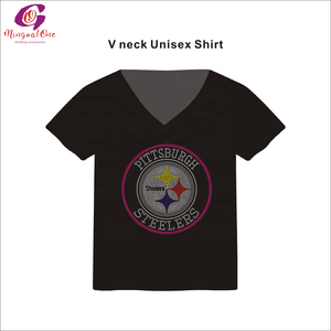 Camisa de alta calidad sudaderas con capucha ropa de calle unisex al por mayor equipo personalizado logotipo gráfico strass diseño de transferencia de calor - Product Image 2