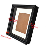 Cadre de présentation Shadow Box 20x25cm pour médailles, objets de collection, jouets, photos – Cadre 3D profond en MDF, anti-décoloration, passe-partout sans acide, taille personnalisée, OEM