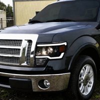 Phares LED avec feux de jour 12V 55-60W pour camionnette F150 2009-2014
