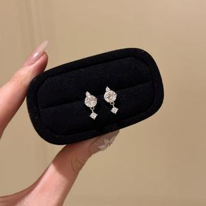 Parures de bijoux en argent sterling S925, boucles d'oreilles serties de diamants, collier avec pendentif petite planète de rêve, luxe haut de gamme - Product Image 4