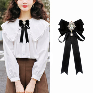 Luxury Wedding Day Bigger Size Rhinestone <strong>Bow</strong> <strong>Ties</strong> for Women <strong>Black</strong> <strong>Red</strong> <strong>Bow</strong> Satin Plaid Wedding <strong>Tie</strong> - Product Image 2