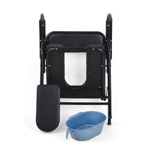 Chaises de toilette portables et légères avec rehausseurs de siège, capacité de charge de 100 kg, pour patients en fauteuil roulant, conception sécurisée pour usage médical - Product Image 3