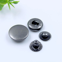 Boutons-pression en laiton massif robustes en alliage métallique, 10 mm, 12 mm, 15 mm, 17 mm, quatre pièces, pour vêtements et sacs en cuir