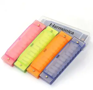 OEM Accepted ABS Toy 10 Hole Kids Ethnic Musical Instrument Harmonica Colorful Souvenir