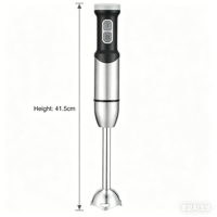 Mixeur Plongeant Multifonction en Acier Inoxydable 400 Watts à Bouton Poussoir, 2 Vitesses, pour Usage Domestique et Hôtelier