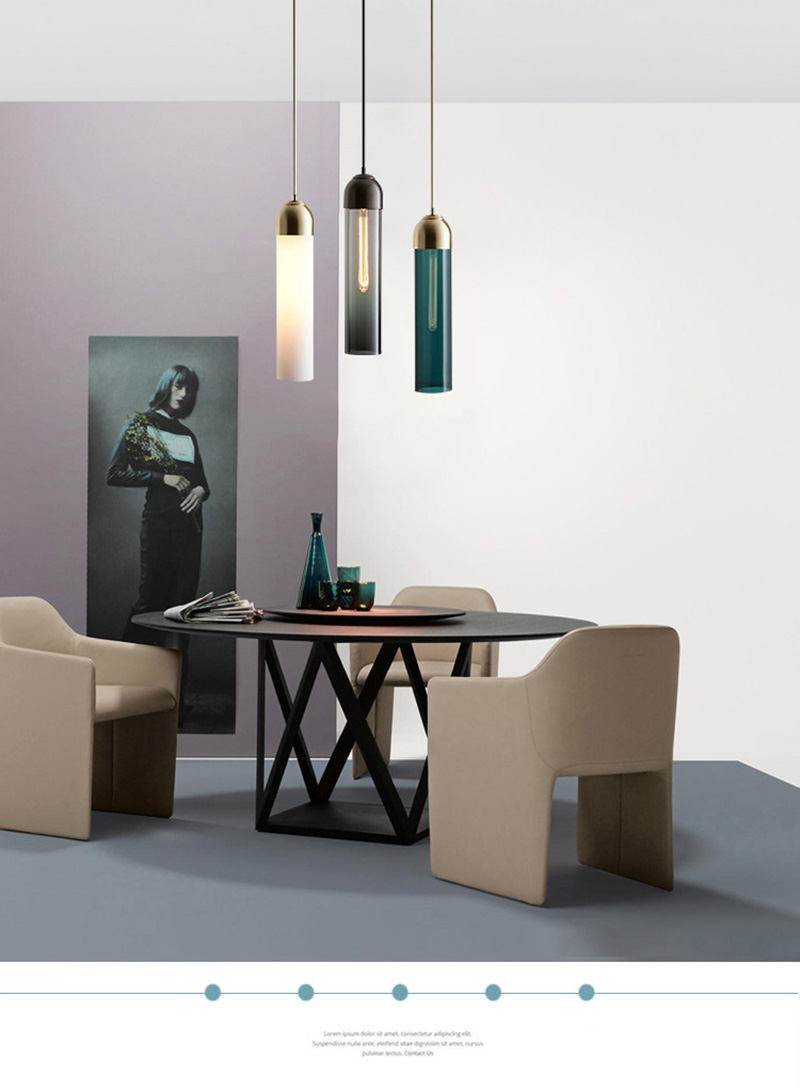 Different Types Hanging Pendant Lights 1 Light Mini Pendant Light With Glass For Indoor Home Kitchen Bar