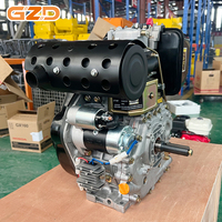 Moteur diesel Changfa 186F à injection directe, monocylindre vertical, 3600 tr/min, 6,5 kW, homologué CE pour groupes électrogènes