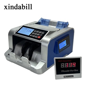 1100D2 UV3MG PKR USD EUR Bill Money Counter Machine UV/MG/IR Détecteur de billets de banque avec calculatrice - Product Image 1