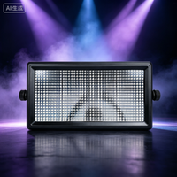 STSLITE-120W Panneau lumineux stroboscopique LED RGB 800 LED 5050 3-en-1 DMX512 RDM, stroboscope réglable pour DJ, discothèque et effets de scène