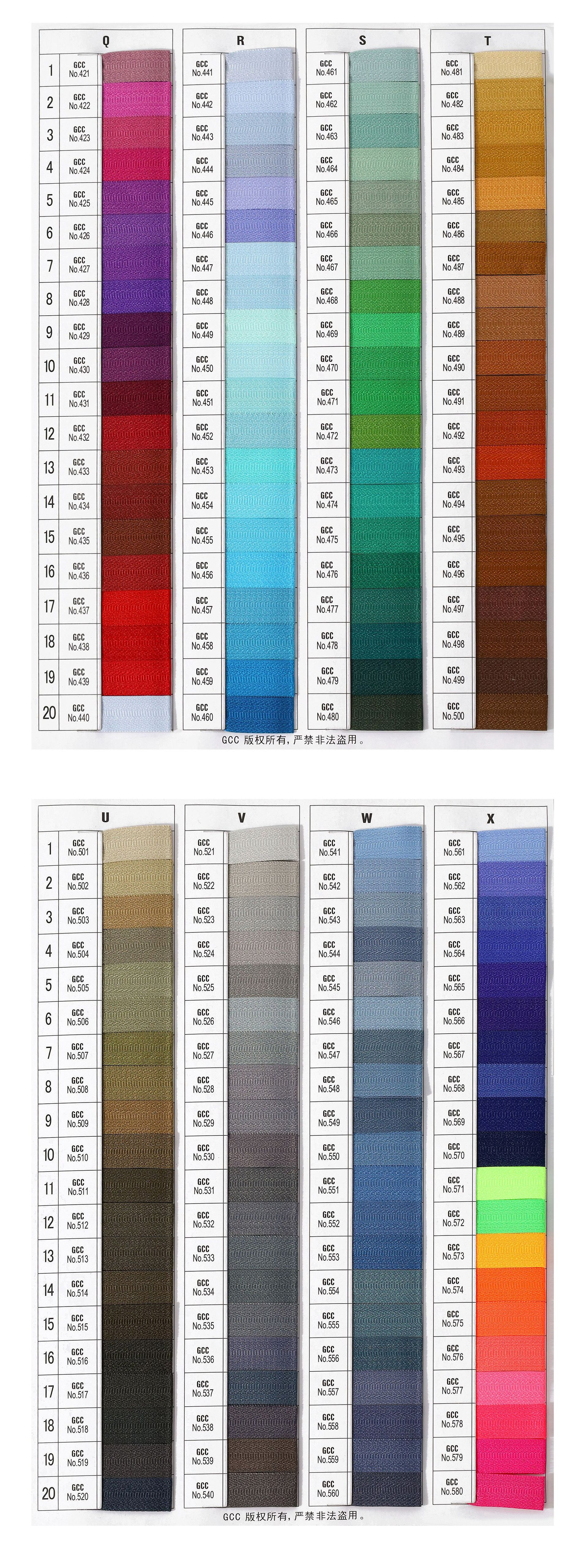 zipper tape color 6