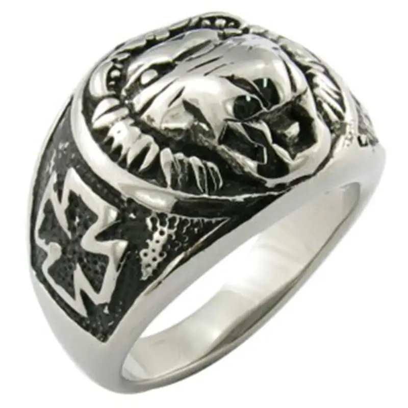Custom-made mens rings 925 sterling silver animal ring