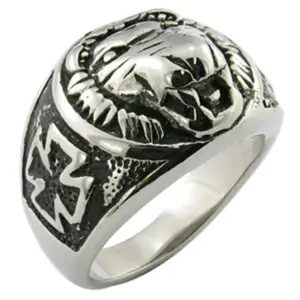 Custom-made Mens Rings 925 Sterling Silver Animal Ring