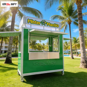 Carro de Comida Remolcable de Fibra de Vidrio y Aluminio para Venta de Palomitas, Smoothies, Dulces, Hielo Raspado, Hot Dogs y Comida Rápida - Product Image 1