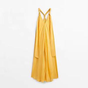 เดรสผ้าลินินทรงปล่อยพลิ้วสวยหรูสำหรับผู้หญิง ลดราคาพิเศษ คุณภาพสูง เหมาะสำหรับใส่ลำลองในฤดูร้อน - Product Image 5