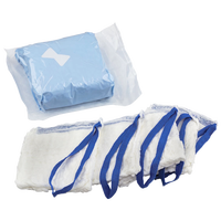 Compresses abdominales stériles jetables détectables aux rayons X avec fil de détection bleu et ligature pour la chirurgie