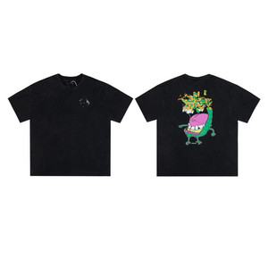 เสื้อยืดผ้าฝ้ายสไตล์วินเทจสีดำ ดีไซน์กราฟิกโดดเด่น ทันสมัย ใส่ได้ทั้งชายและหญิง - Product Image 5
