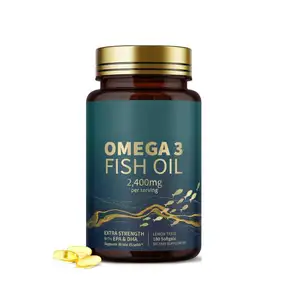بيع بالجملة جودة زيت السمك أوميجا-3 قوة ثلاثية يدعم ملحق صحة الدماغ والقلب