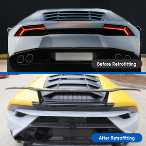 Kit de modification et de mise à niveau de pare-chocs, aileron arrière fixe et décoration en fibre de carbone pour Huracan LP580/610 (2017-2019) - Product Image 2