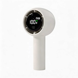 WUYANG 100-Speed Mini <b>Handheld</b> Turbo <b>Fan</b> 1200mAh Rechargeable USB <b>Fan</b> with LED Display, Portable Personal <b>Fan</b> for Outdoor Travel - Product Image 1