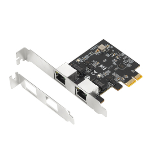 Tarjeta de Red IOCREST PCI-E2.5G de Doble Puerto, Ethernet de 2500M Gigabit, 2 RJ45, para Servidor, Computadora de Escritorio y Juegos - Product Image 1