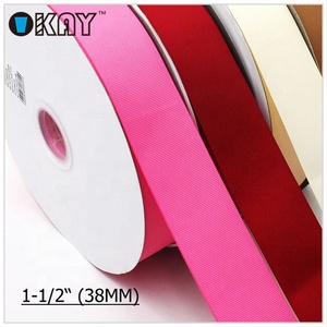 Nastro Grosgrain Doppio Lato 100% Poliestere, Larghezza 1 1/2 Pollici, 100 Iarde, Alta Tenacità, Rosso, per Confezioni Regalo <span class=keywords><strong>OKAY</strong></span> - Product Image 6
