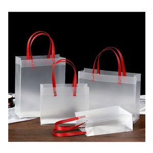 Embalagem de Doces para Casamento, Presente de Retorno, Bolsa Plástica Transparente Vermelha, Presente de Aniversário para Damas de Honra, China - Product Image 5