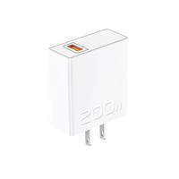 Chargeur rapide pour téléphone portable 200W avec prise US EU UK, QC3.0, USB, adaptateur secteur USB à charge rapide 200W