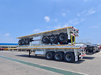 CIMC LINYU 20FT/40FT/45FT 2/3/4 essieux conteneur/Cargo plat/plate-forme/pont plat Semi remorque de camion