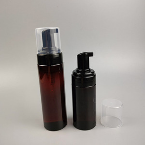 OEM Luxury 100ml 150ml 200ml Amber Foam Pump PET Plastic <strong>Bottle</strong> for Soap with Foam <strong>Pomp</strong> - Product Image 3