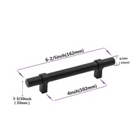 KOSIN DANNY CHINE CS012 Poignées de tiroir en acier inoxydable modernes pour meubles de cuisine, quincaillerie d'armoire, barre en T