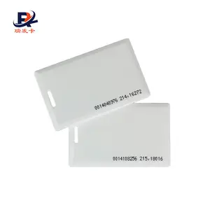 वुहान उत्पादन आईडी कार्ड के लिए फेसबुक/CR80 TK4100 सफेद कार्ड