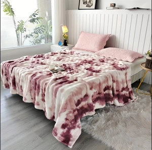 Wholesale Super Soft Long Hair Artificial Fur <strong>Flannel</strong> Blanket Winter <strong>Bedding</strong> for Bed Sofa Knitted Decorative Rendering Color - Product Image 5