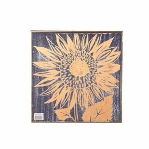 Decorazione della casa Sun Flower metallo intaglio del legno stampa disegno Wall Art Panel - Product Image 2