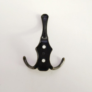 Zinc Alloy <b>Wall</b> Mounted Coat <b>Hook</b> Three Prong Small Size For Home Door Or <b>Wall</b> Use Metal Hardware Accessory - Product Image 2