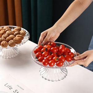<strong>Creative</strong> Transparent Reusable Plastic Fruit Snack Candy <strong>Serving</strong> <strong>Plate</strong> Acrylic Dessert <strong>Plate</strong> for Home Bar Wedding Party - Product Image 4