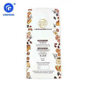 Sealed Coffee Bag Logo Print Stand Up PE Plastic Self Seal Sealed Coffee Packaging Bag With Valve