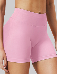 Pantalones Cortos de Yoga al por Mayor para Mujer sin Costuras para Levantamiento de Cadera Estilo Atlético de Cintura Alta y Secado Rápido para Fitness - Product Image 3