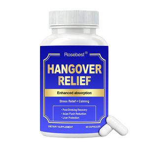 Cápsulas de Suplemento para el Apoyo Hepático Post-Alcohol, Marca Privada OEM, Alivio para la <span class=keywords><strong>Resaca</strong></span>, con DHM, L-Cisteína y Cardo Mariano - Product Image 1