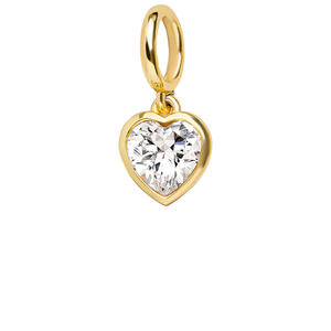 Venta al por mayor Crystal Eye Number Teardrop Birthstone Acero inoxidable Charms - Product Image 5