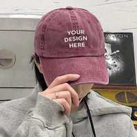 Gorra de Béisbol Rígida Unisex de Algodón de Alta Calidad con Bordado 3D Personalizado, Estilo Vintage Deportivo Urbano, 6 Paneles, Hebilla Metálica