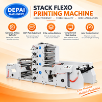 Machine d'impression flexographique de type empilable 4 couleurs avec lame doctor pour l'impression d'étiquettes