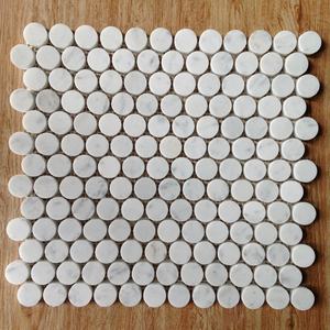 กระเบื้องโมเสคหินอ่อนธรรมชาติลายดอกไม้แบบฉีดน้ำ สำหรับตกแต่งผนังห้องนอน ระเบียง ห้องน้ำ ภายในอาคาร - Product Image 4